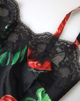 Dolce & Gabbana Anthurium Print Silk Camisole Top