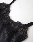 Dolce & Gabbana Sultry Black Silk Camisole Top