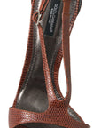 Dolce & Gabbana Elegant Strappy Leather Heels Sandals