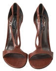 Dolce & Gabbana Elegant Strappy Leather Heels Sandals