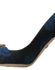 Dolce & Gabbana Elegant Blue Crystal Embellished Pumps
