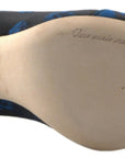 Dolce & Gabbana Elegant Blue Crystal Embellished Pumps