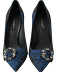 Dolce & Gabbana Elegant Blue Crystal Embellished Pumps
