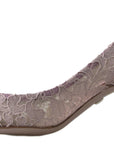 Dolce & Gabbana Elegant Pink Crystal Embellished Heels
