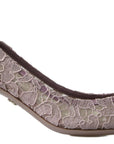 Dolce & Gabbana Elegant Pink Crystal Embellished Heels