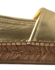 Dolce & Gabbana Golden Elegance Leather Espadrilles