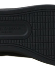 Dolce & Gabbana Black Gold Leather Classic Sneakers