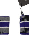 Dolce & Gabbana Regal Purple Wool Wrist Wrap