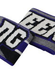 Dolce & Gabbana Regal Purple Wool Wrist Wrap