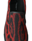 Dolce & Gabbana Chic Leopard Print Loafers Sneakers