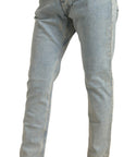 Dolce & Gabbana Chic Mid Waist Skinny Jeans in Blue