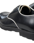 Dolce & Gabbana Elegant Black and White Formal Men's Shoes