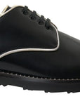 Dolce & Gabbana Elegant Black and White Formal Men's Shoes