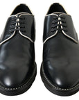 Dolce & Gabbana Elegant Black and White Formal Men's Shoes