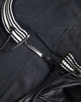 Dolce & Gabbana Elegant Black Leather Bomber Jacket