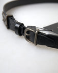 Dolce & Gabbana Elegant Black Leather Belt - Metal Buckle Closure