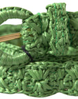 Dolce & Gabbana Elegant Green Viscose Belt with Metal Buckle