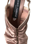 Dolce & Gabbana Elegant Slingback Stiletto Heels in Light Brown
