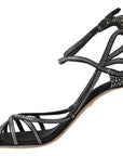 Dolce & Gabbana Elegant Keira Rhinestone Stiletto Sandals