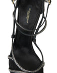 Dolce & Gabbana Elegant Keira Rhinestone Stiletto Sandals