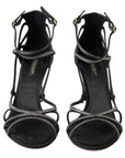 Dolce & Gabbana Elegant Keira Rhinestone Stiletto Sandals