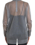 Dolce & Gabbana Elegant Gray Long Sleeve Mesh Top