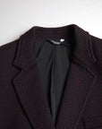 Dolce & Gabbana Elegant Purple Double Breasted Wool Blazer