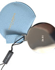 Dolce & Gabbana Elegant Leather Mirror Holder in Light Blue