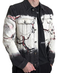 Dolce & Gabbana Multicolor Cotton Stretch Denim Jacket
