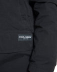 Dolce & Gabbana Elegant Black Hooded Trench Coat