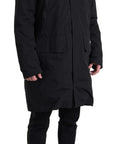Dolce & Gabbana Elegant Black Hooded Trench Coat