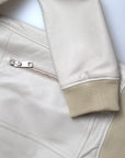 Dolce & Gabbana Cream Leather Bomber Jacket