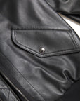 Dolce & Gabbana Elegant Black Leather Bomber Jacket