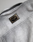 Dolce & Gabbana Elegant Gray Cotton Stretch Denim Jacket