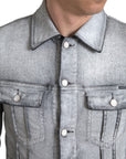 Dolce & Gabbana Elegant Gray Cotton Stretch Denim Jacket