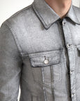 Dolce & Gabbana Elegant Gray Cotton Stretch Denim Jacket