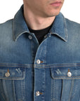 Dolce & Gabbana Elegant Blue Denim Stretch Jacket