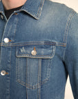 Dolce & Gabbana Elegant Blue Denim Stretch Jacket