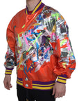 Dolce & Gabbana Elegant Orange Bomber Jacket - Men's Luxury Outerwear