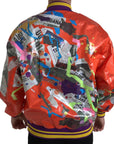 Dolce & Gabbana Elegant Orange Bomber Jacket - Men's Luxury Outerwear