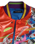 Dolce & Gabbana Elegant Orange Bomber Jacket - Men's Luxury Outerwear