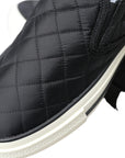 Dolce & Gabbana Elegant Quilted Black Canvas Sneakers