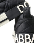 Dolce & Gabbana Elegant Quilted Black Canvas Sneakers