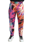 Dolce & Gabbana Multicolor Linen Chino Pants - Italian Elegance