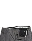 Dolce & Gabbana Elegant Skinny Wool Dress Pants in Grey