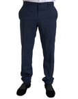 Dolce & Gabbana Elegant Slim Fit Blue Two-Piece Suit