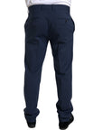 Dolce & Gabbana Elegant Slim Fit Blue Two-Piece Suit