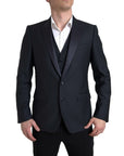 Dolce & Gabbana Elegant Slim Fit Two-Piece Martini Suit