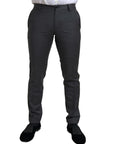 Dolce & Gabbana Sleek Grey Slim Fit Double Breasted Suit