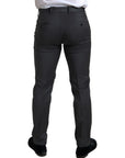 Dolce & Gabbana Sleek Grey Slim Fit Double Breasted Suit